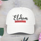 Classic Embroidery Dad Cap with 'ELOHIM, GENESIS 1:1' - Faith-Based Hat, Casual Wear, Gift for Dad, Christian Accessory, Summer Fashion