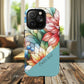 Personalized Radiant Gardenlight Stained Glass Tough MagSafe Magnetic Case, Vibrant Flower Cover, Durable Protective Case, Unique Gift for Her, Spring Elegance, iPhone® 13, 14, 15, 16, 17, Pro, Pro Max, Plus Cases.