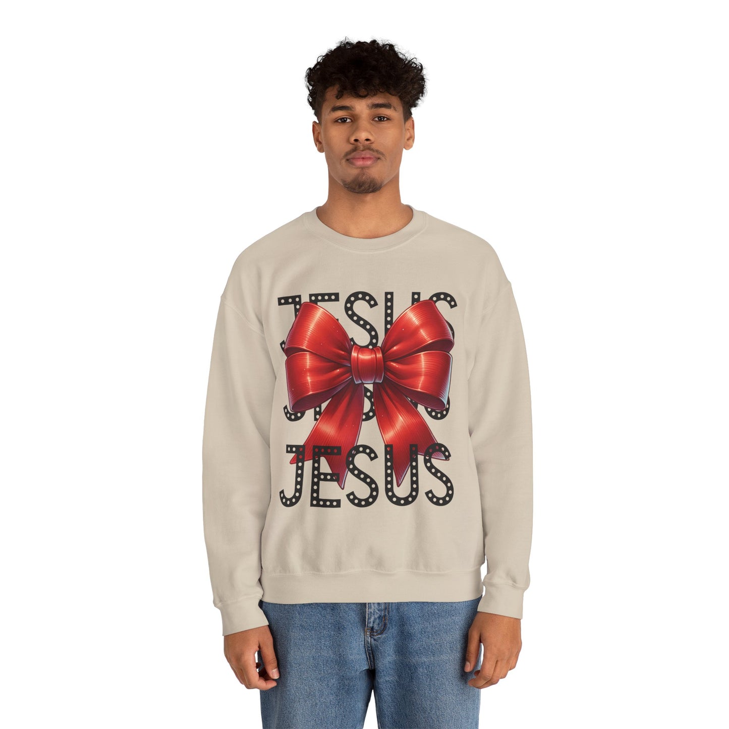 JESUS Unisex Heavy Gildan Blend™ Crewneck Sweatshirt.