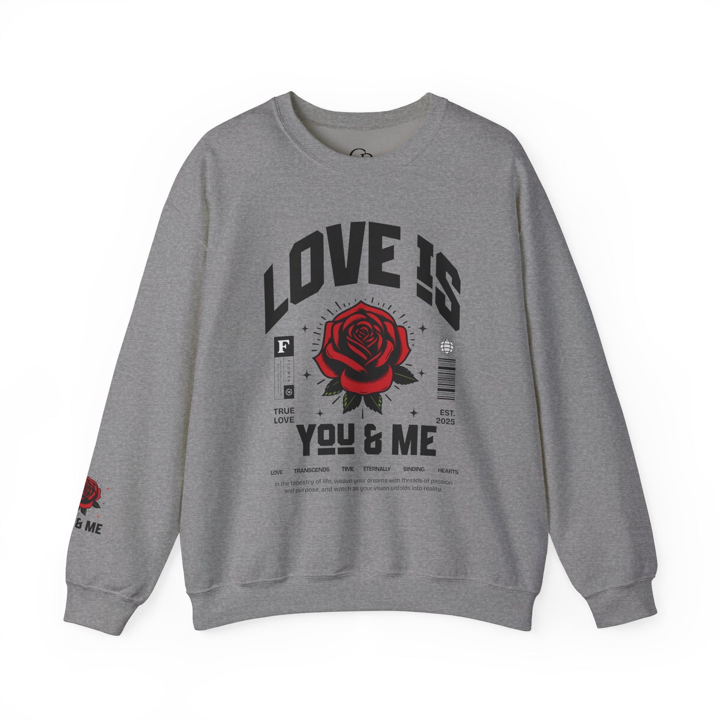 You and Me Valentines Unisex Gildan Heavy Blend™ Crewneck Sweatshirt
