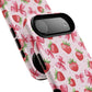 Strawberry Blush Coquette Magnetic Tough iPhone Cases - Funky Fruit Cases, Floral iPhone Cover, Trendy Gifts, iPhone Accessories, Strawberry Lover