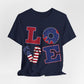 Patriotic Love Unisex Jersey Short Sleeve Tee