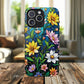 Flower Garden Stained Glass Phone Case, Tough Magnetic Cases, Floral Phone Cover, Durable Phone Accessories, Spring Gift, Birthday Present