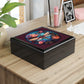 Dragonfly Floral Jewelry Box – Stained Glass Style Trinket Case