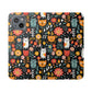 Whimsical Feline Garden iPhone and Samsung Flip Cases