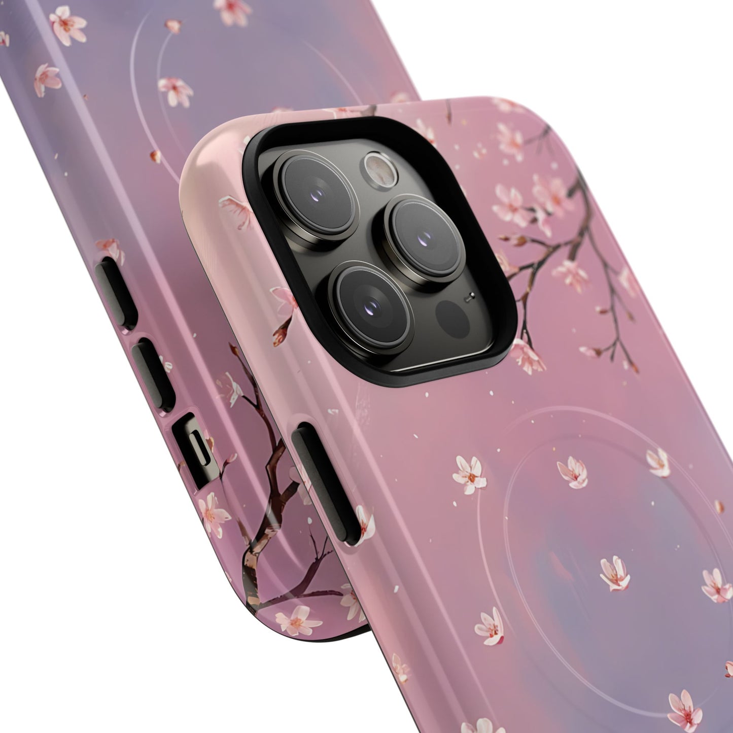 Tiny Cherry Blossom Floral Tough Magnetic Phone Cases, Durable Phone Cover, Floral Design Case, iPhone Protector, Cute Gift for Her