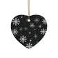 Snowflake Elegance Ceramic Ornaments (1pcs, 5pcs, 10pcs, 20pcs)