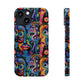 Psychedelic Visions Slim iPhone Case - Vibrant Design for Artistic Souls