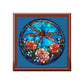 Stained Glass Dragonfly Jewelry Box — Floral Keepsake Box for Women