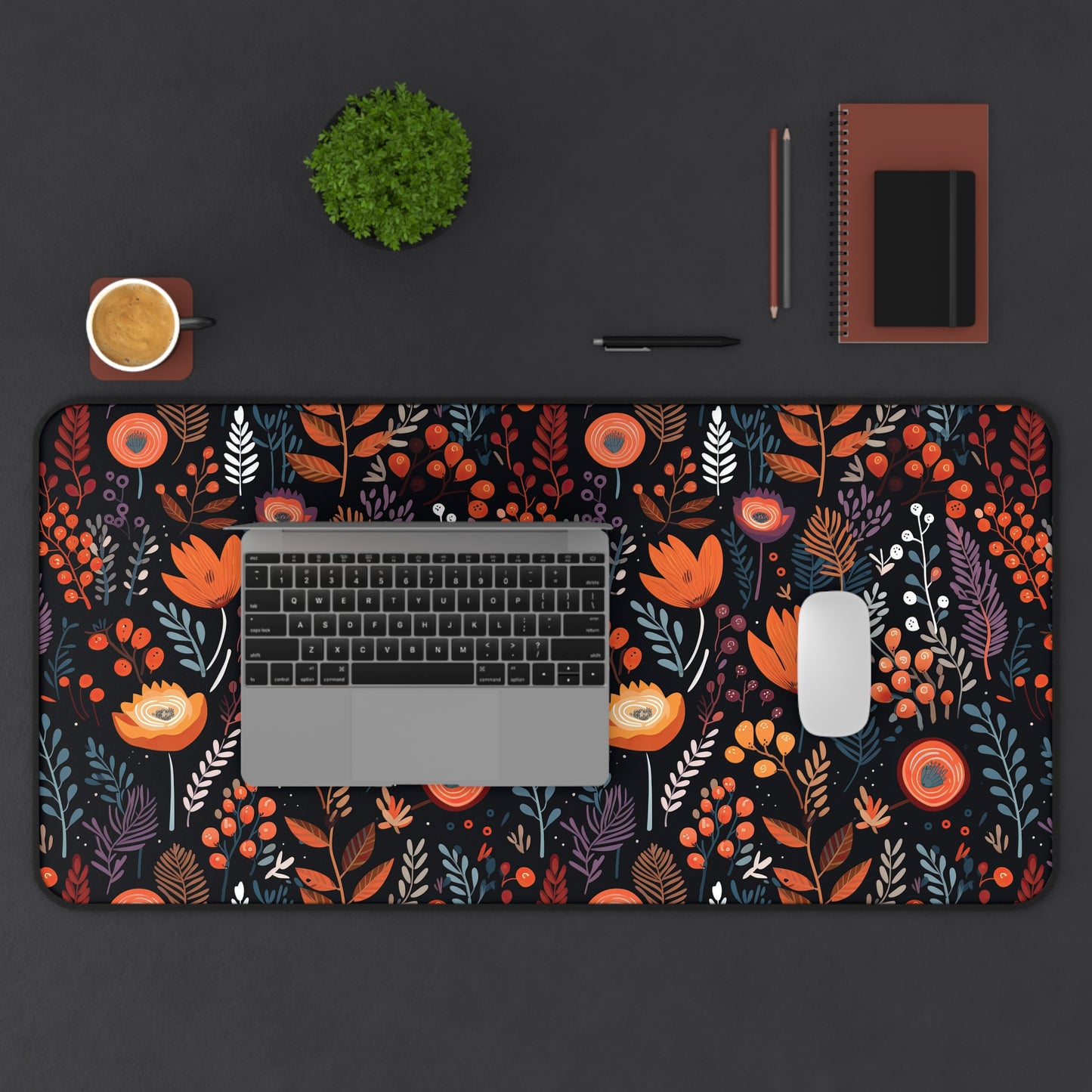 Autumn Bloom Desk Mat