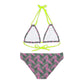 Pink Tropical Bliss Strappy Bikini Set (AOP)- (PY)