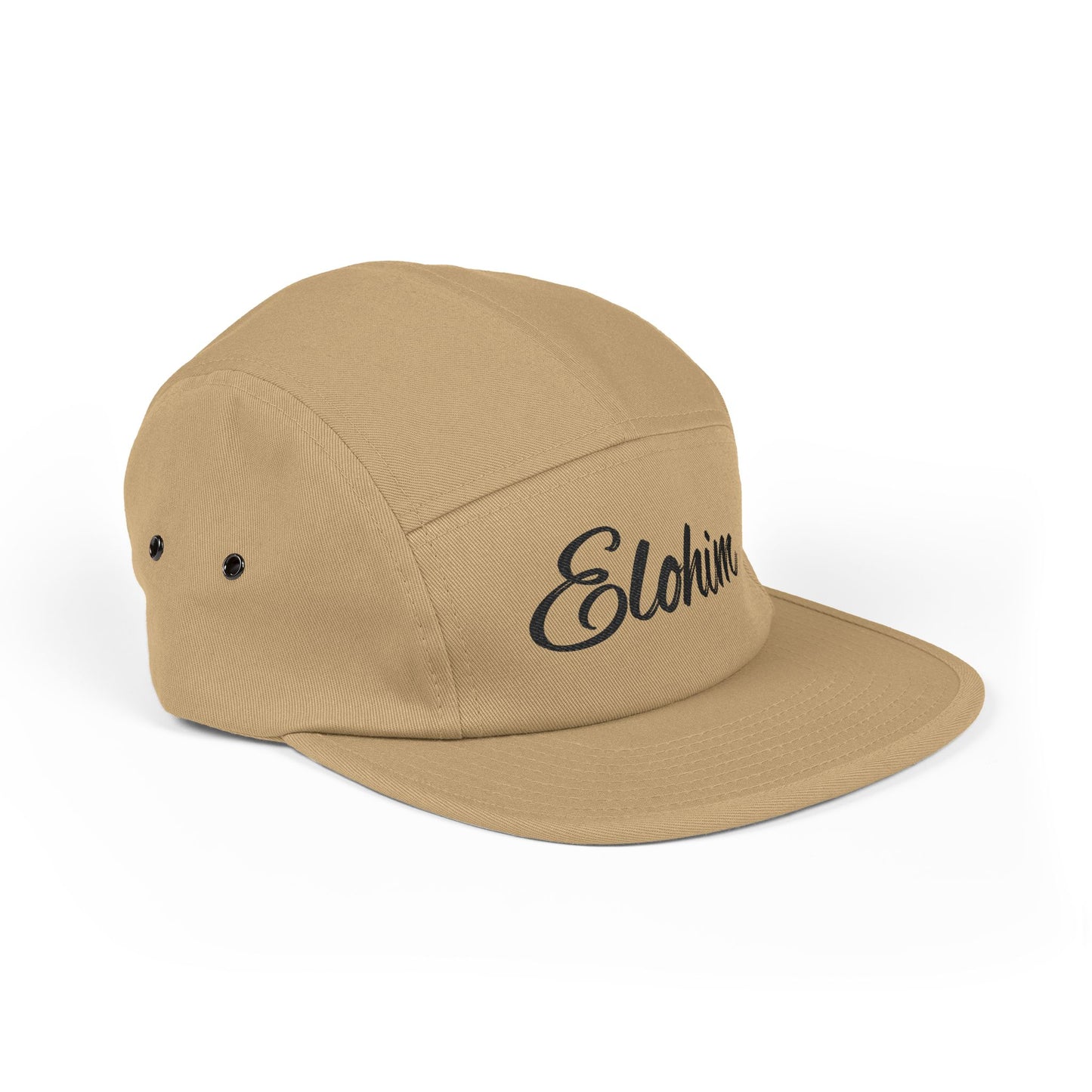 Embroidered 'ELOHIM, GENESIS 1:1'  5 Panel Cap, Trendy Hat, Outdoor Gear, Streetwear Accessory, Unique Gift, Fashion Statement