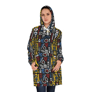 Geometric Harmony Hoodie Dress for Women