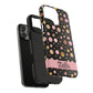 Personalized Gold & Pink Confetti Tough Phone Case — Glitter Dot Protective Phone Cover