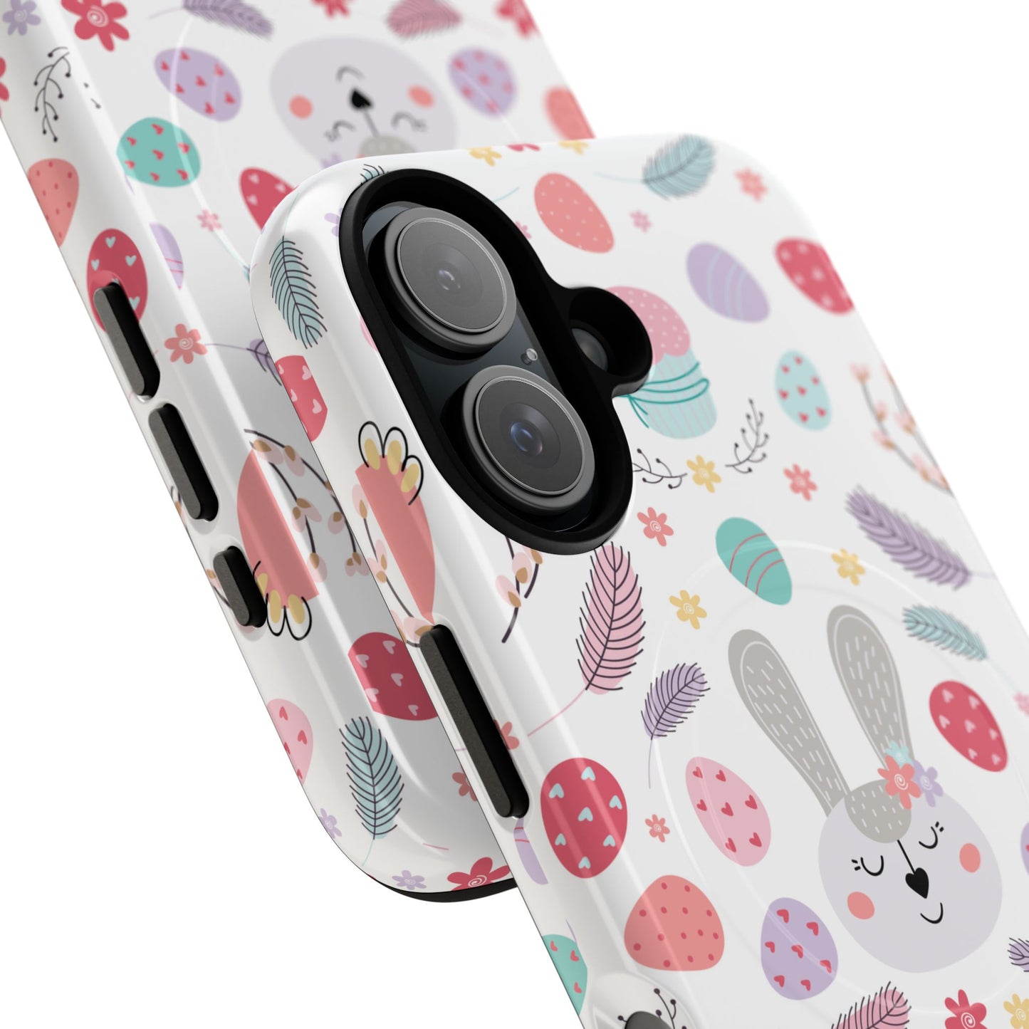 Cute Easter Bunny iPhone Case, Tough Magnetic Phone Cover, Spring Gift, Durable iPhone Accessory, Adorable Easter Decor