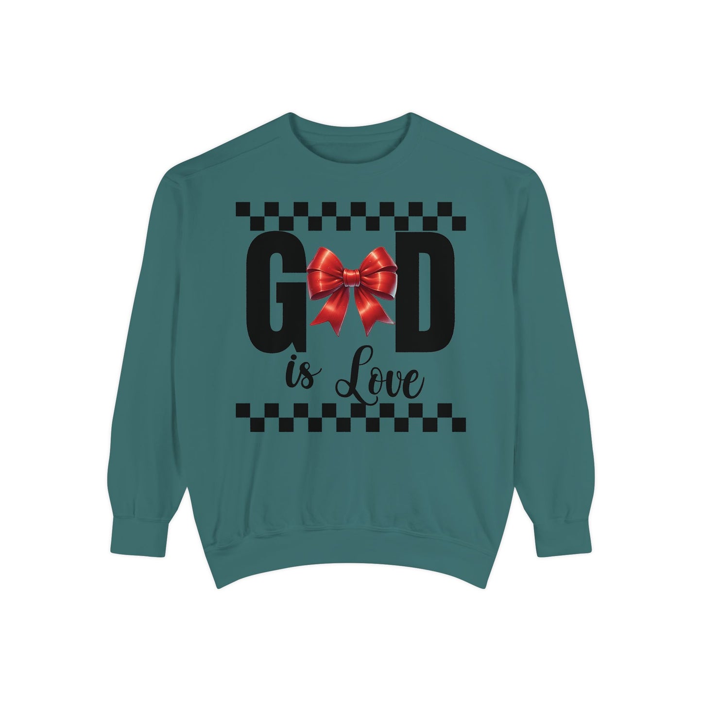 GOD is LOVE Unisex Comfort Colors Garment-Dyed Sweatshirt