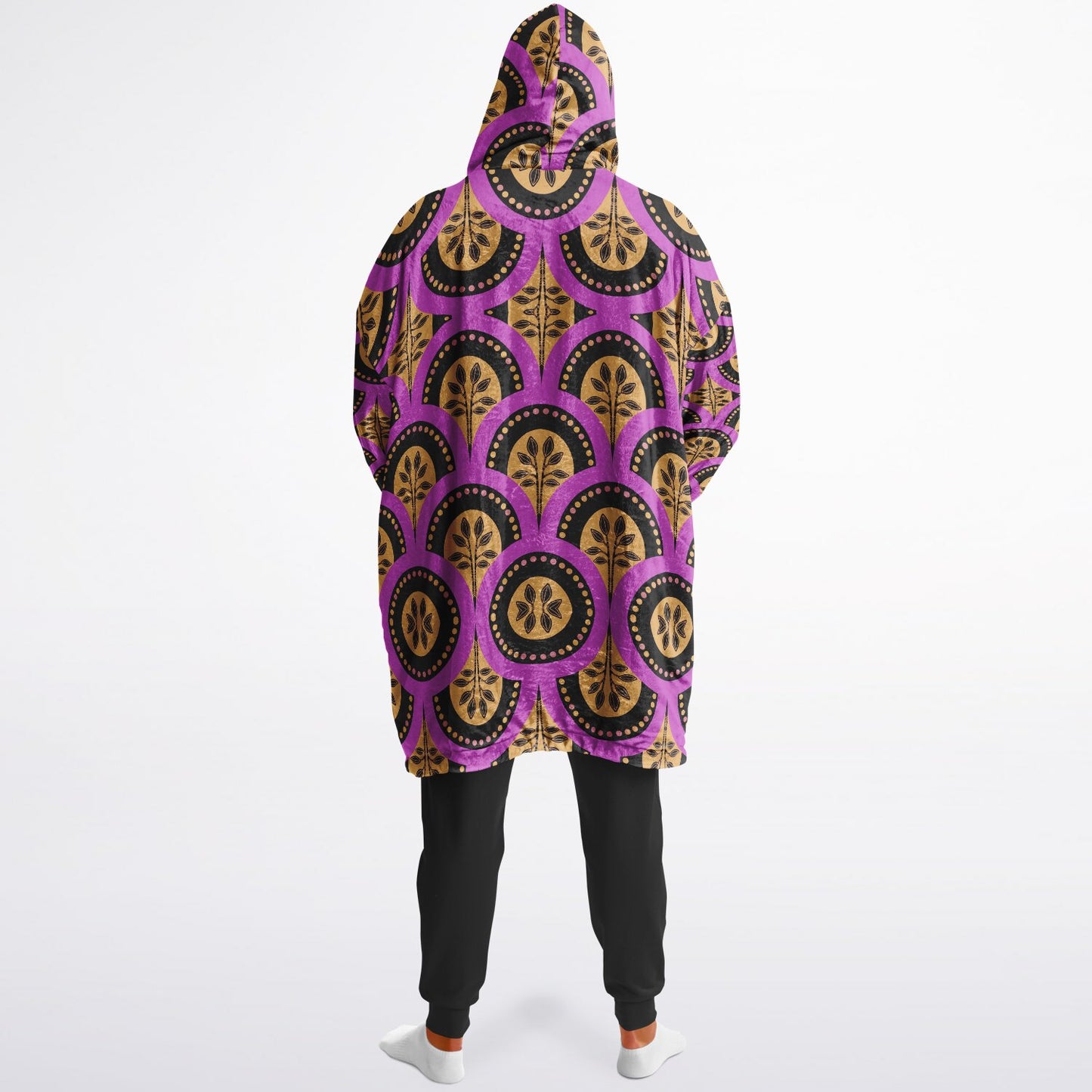 Geometric Harmony Reversible Snug Hoodie - AOP