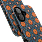 Saffron Tile Bloom Vibrant Floral Tough Magnetic iPhone Case, Durable iPhone Cover, Gift for Her, Floral Design, Unique iPhone Protection.