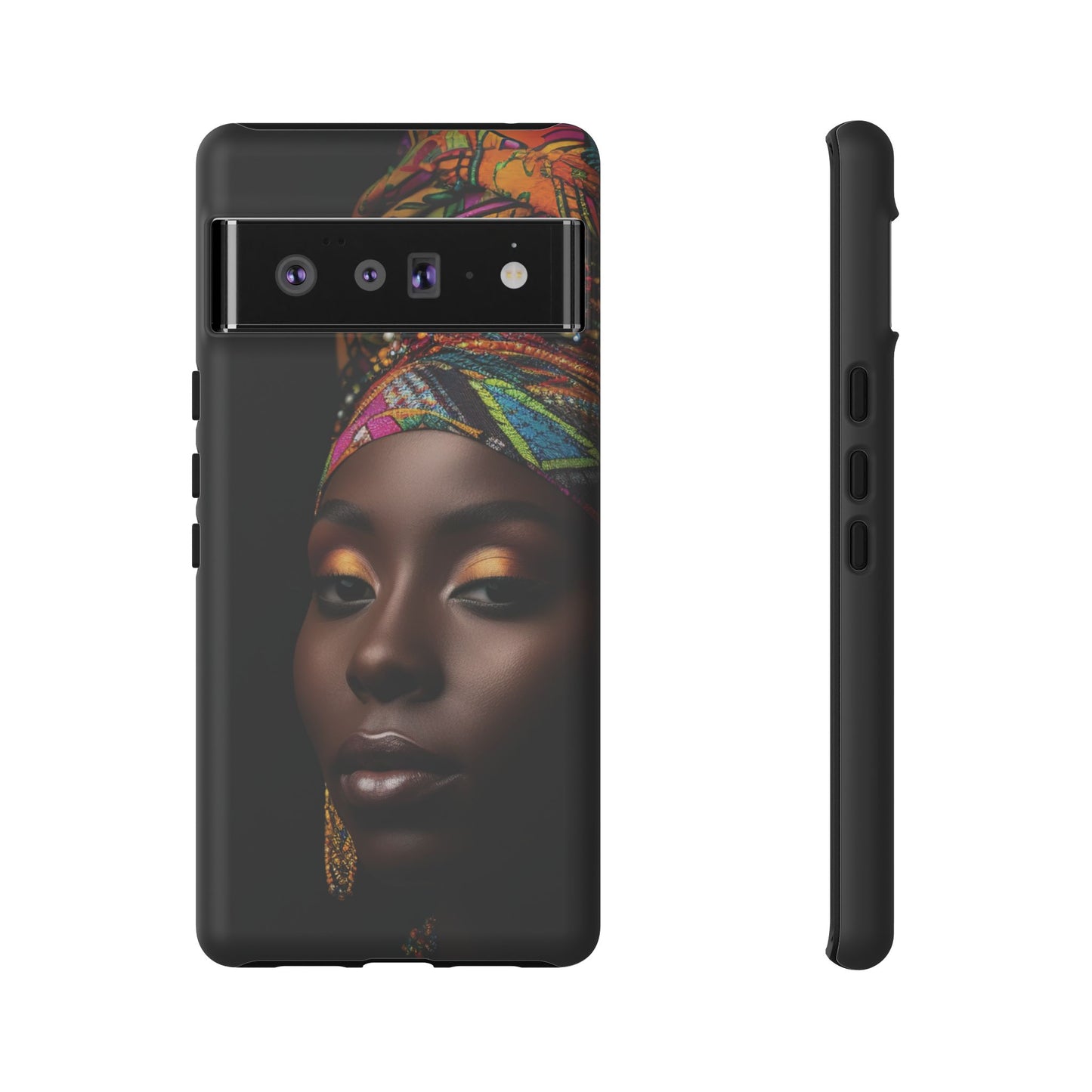 Regal Reflections: African Majesty Tough Google Pixel, iPhone and Samsung Cases.