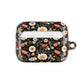 Blossom Elegance: Noir Garden AirPod Case - Chic Floral Design for Nature Lovers- Airpods Pro Gen 1 and 2, Gen 1 to 4.