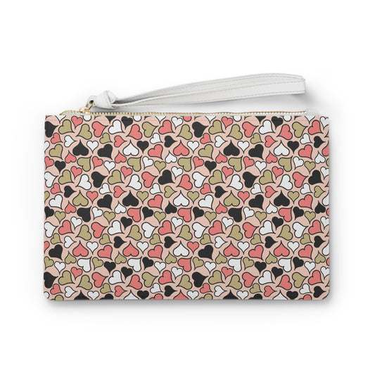 Heart Pattern Clutch Bag - Cute & Stylish for Any Occasion
