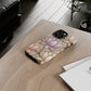 Personalized Lotus Floral Stained Glass Effect Tough Phone Case