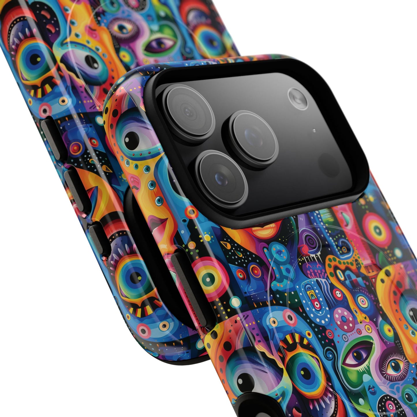 Psychedelic Visions Tough iPhone Magnetic Case - Unique Art iPhone Cover