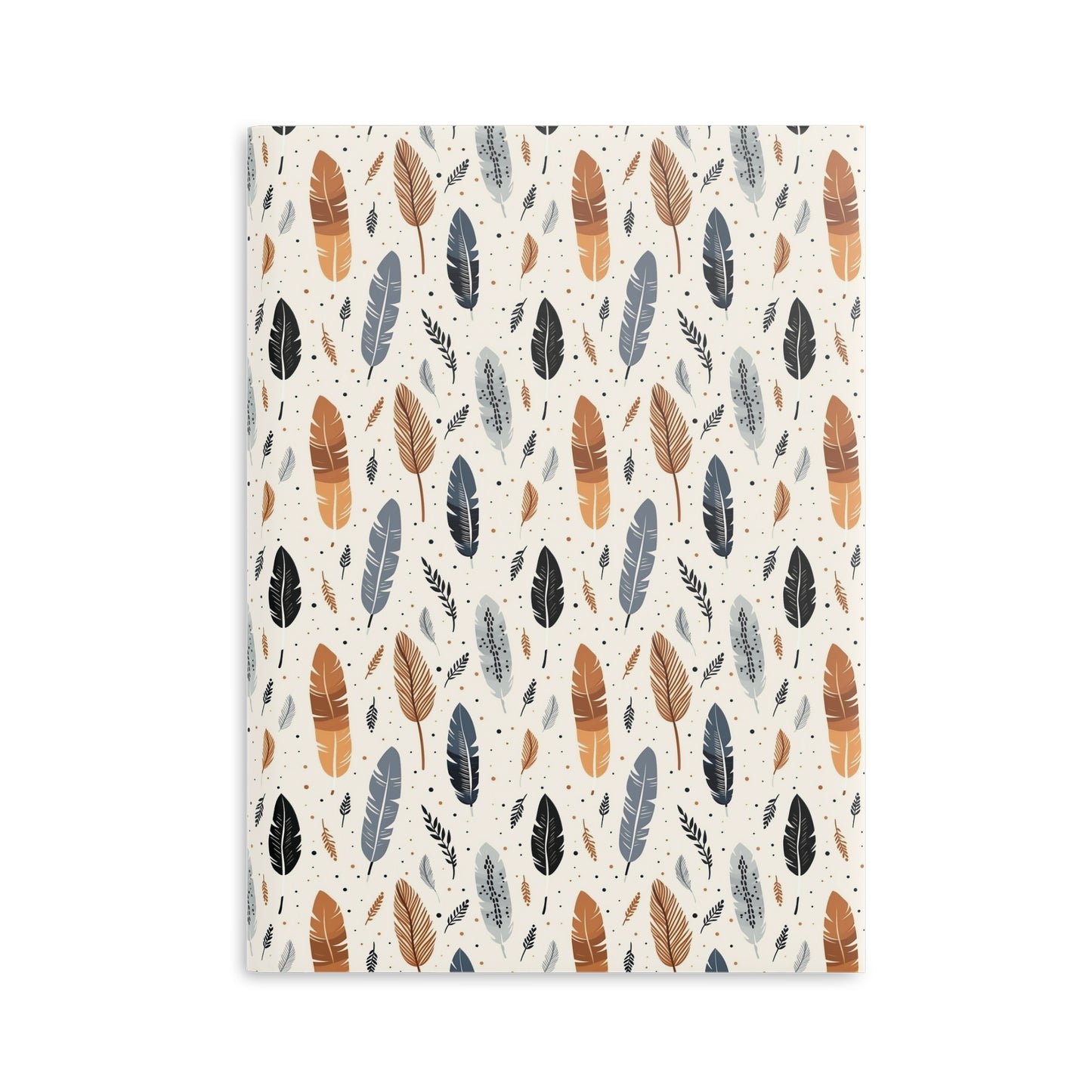 Whispering Feathers Hardcover Notebook with Puffy Covers