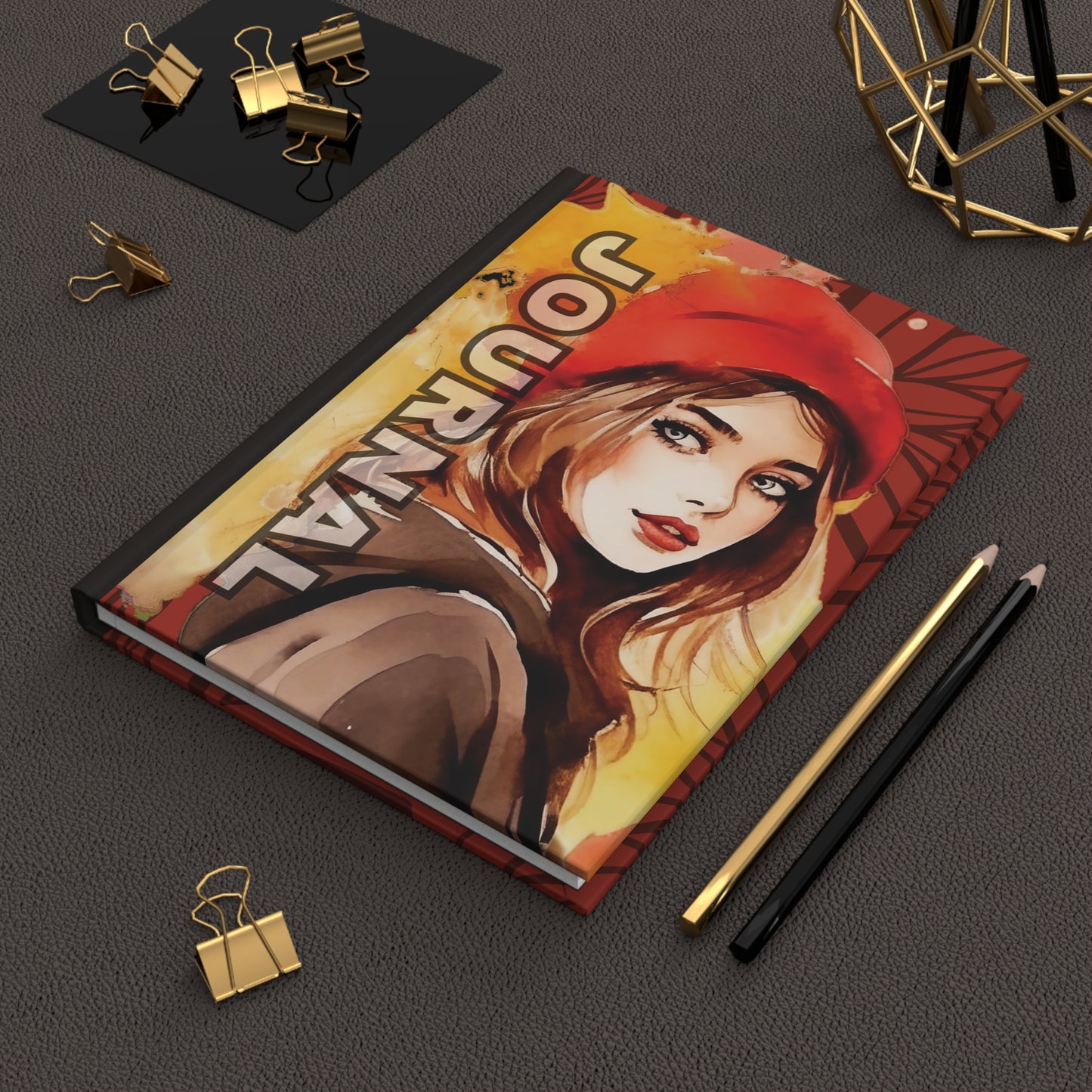 Artistic Hardcover Journal for Daily Insights, Fall-Themed Gifts, Inspirational Notebook, Sketchbook, Artistic Journal, Unique Gift Idea