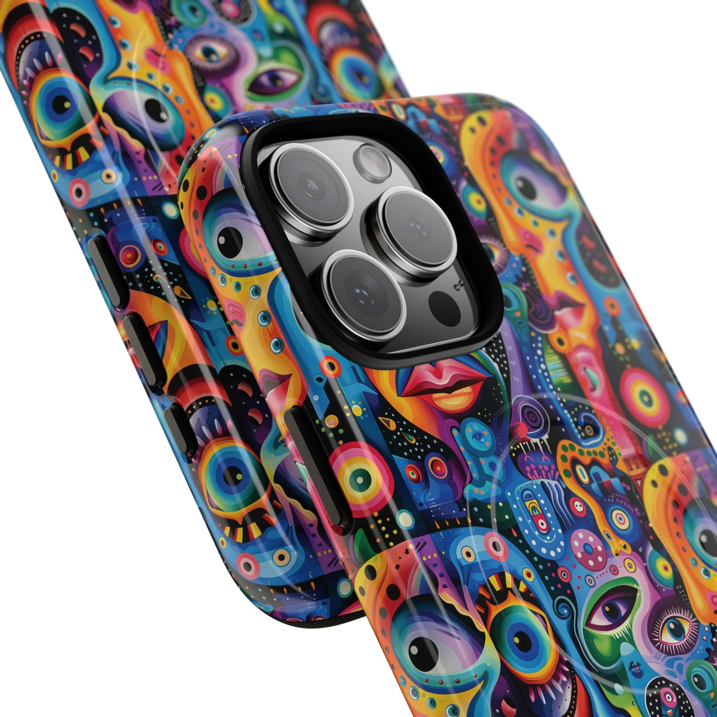 Psychedelic Visions Tough iPhone Magnetic Case - Unique Art iPhone Cover