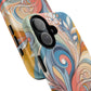 Personalized Sunset Garden Whirl Tough iPhone Magnetic Case for iPhone, Artistic Phone Cover, Durable Protection, Gifts for Her, Unique Style