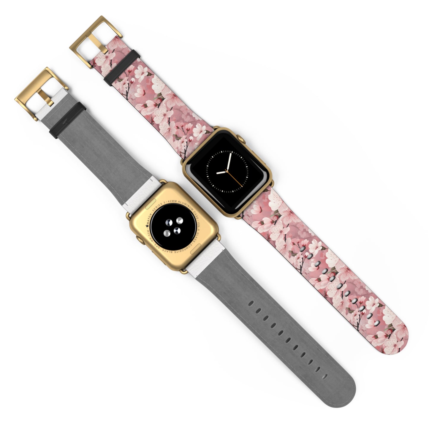 Cherry Blossom Floral Floral Watch Band - Elegant Design.