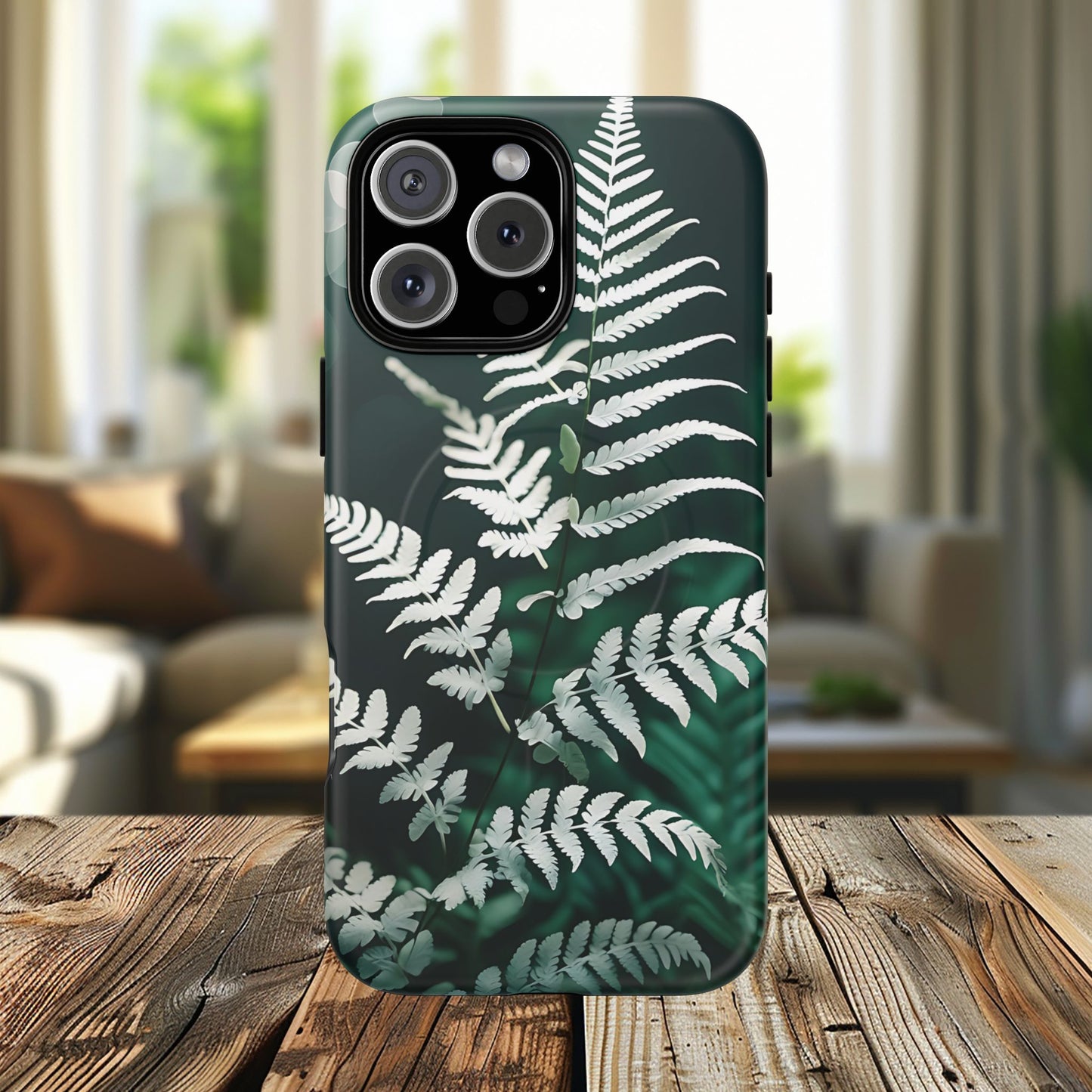 Elegant Fern Design Phone Case, Tough iPhone Cover, Nature Lover Gift, Botanical Phone Protector, Eco-Friendly Accessory