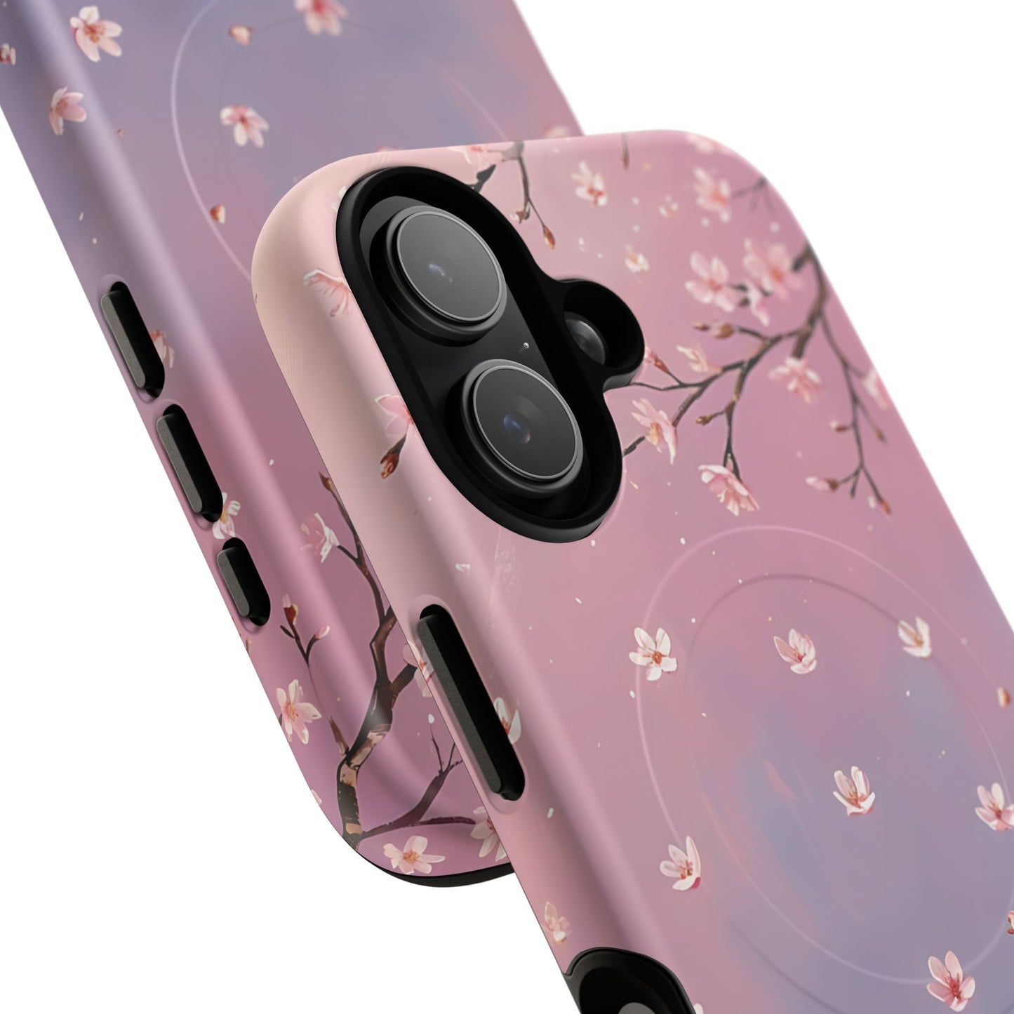 Tiny Cherry Blossom Floral Tough Magnetic Phone Cases, Durable Phone Cover, Floral Design Case, iPhone Protector, Cute Gift for Her
