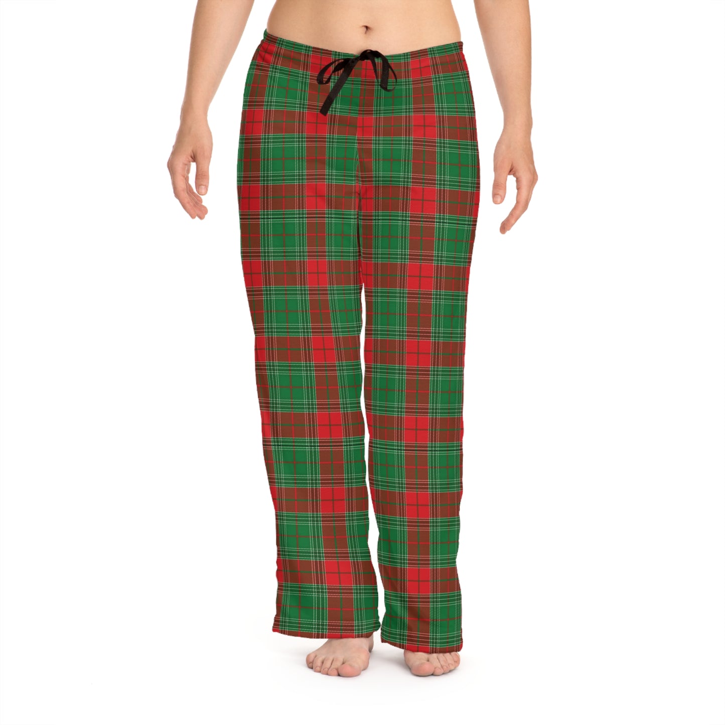 Green  Plaid Perfection Women's Pajama Pants (AOP).