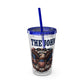 Patriotic Eagle 16oz Tumbler with Straw — "Happy 4th of July" USA Design