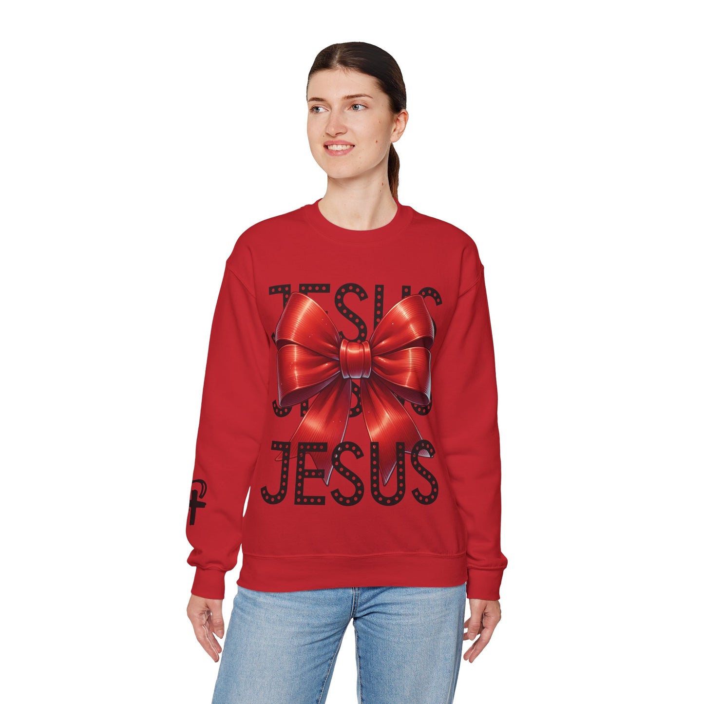 JESUS Unisex Heavy Blend™ Crewneck Sweatshirt.