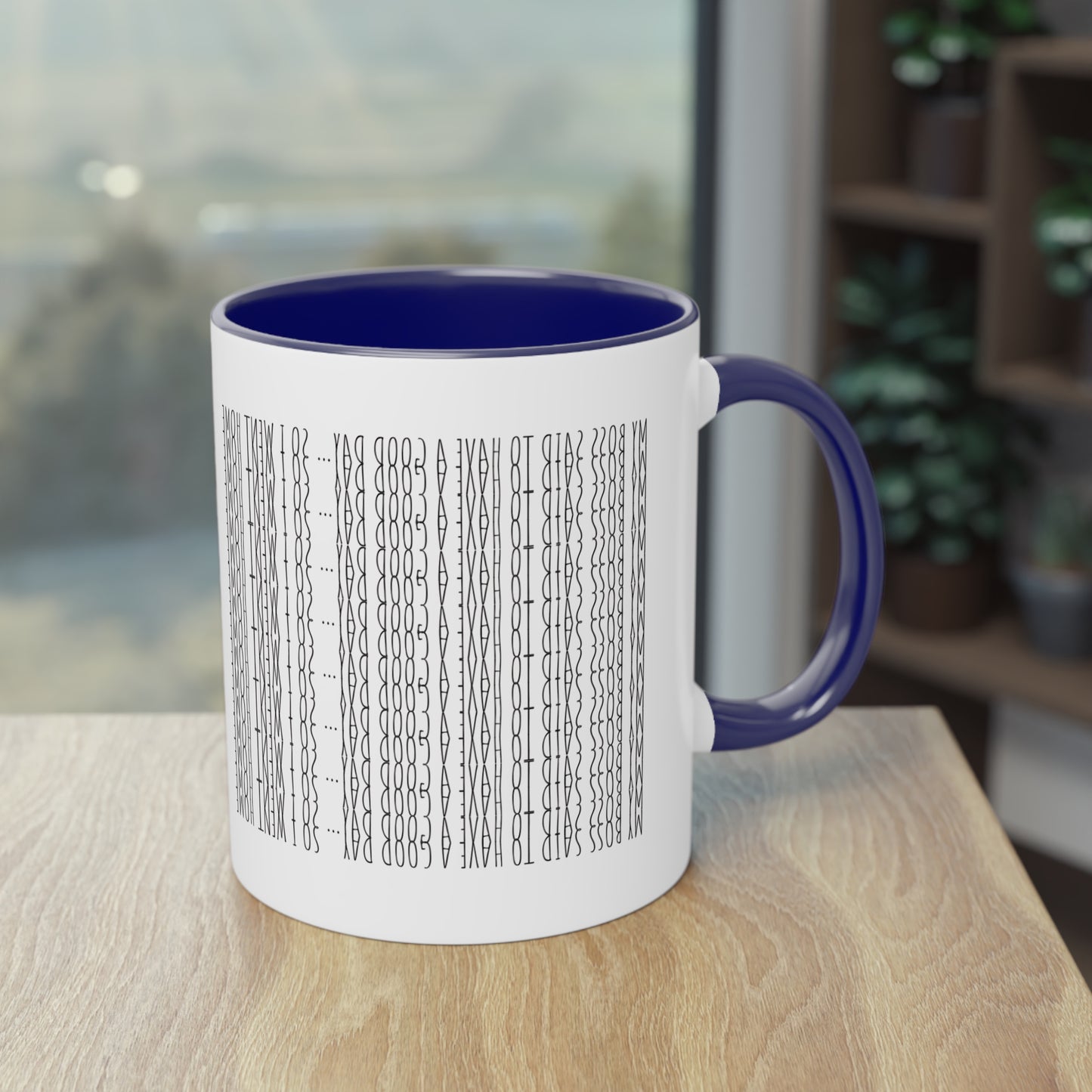 Two Tone Funny Hidden Message Mug - “My Boss said to have a good day… so I went home.”- Viral Optical Illusion Mug - Secret Sarcastic Work Message - Dishwasher Safe, Unique Gifts for Coffee Lovers, Home & Office Decor, Holiday Present.