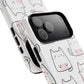 Cute Kawaii Cat Tough Magnetic iPhone Case, Cute Cat Lover Gift, Kawaii iPhone Cover, Tough iPhone Case, Unique Pet Themed Accessory,