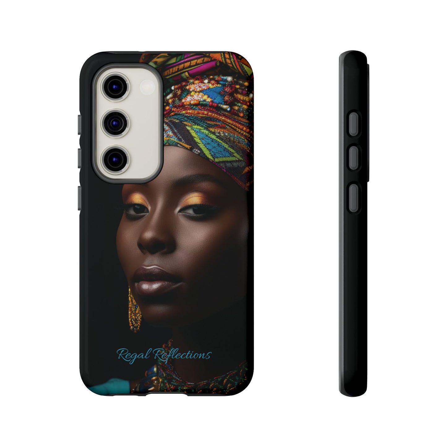 Regal Reflections: African Majesty iPhone, Samsung and Google Tough Phone Cases.