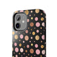 Personalized Gold & Pink Confetti Tough Phone Case — Glitter Dot Protective Phone Cover