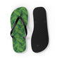 Green Tropical Bliss Flip Flops