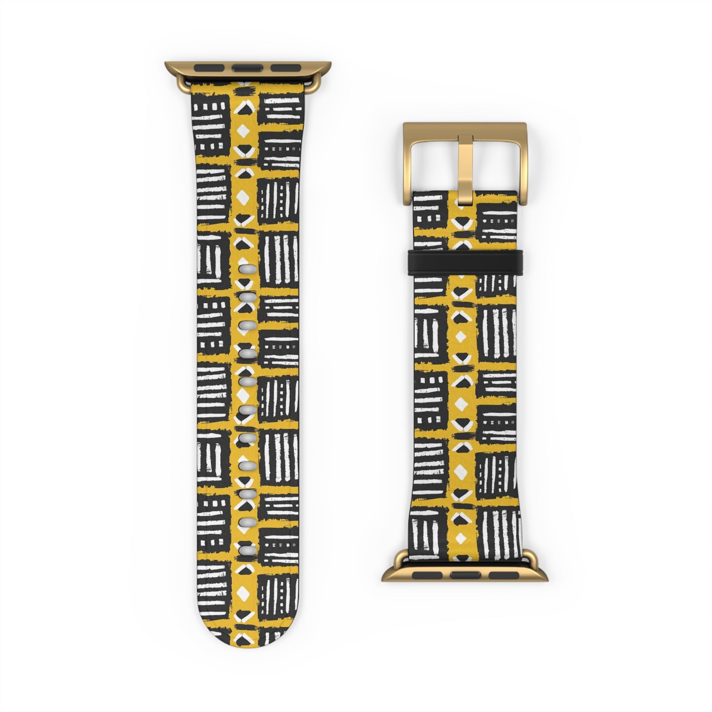 Tribal Vibes Stylish Abstract Print Watch Band - Unique Accessory for Fashion Lovers.
