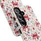 Personalized Rosette Coquette Phone Case - Custom Name/Message 'I Am Stronger Than The Storm' Floral Bow Protective Case
