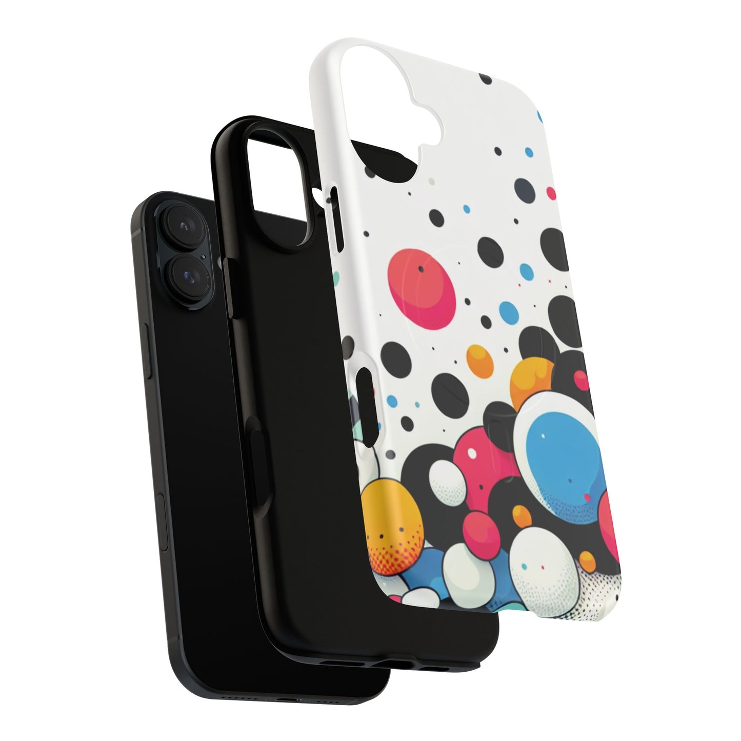 Vibrant Bubble Bloom Galaxy Magnetic iPhone Cases, Artistic Protection for Your Device, Gift for Tech Lovers, Colorful Designs, Unique iPhone Accessories