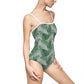 Grey Tropical Bliss Women's One-piece Swimsuit (AOP)