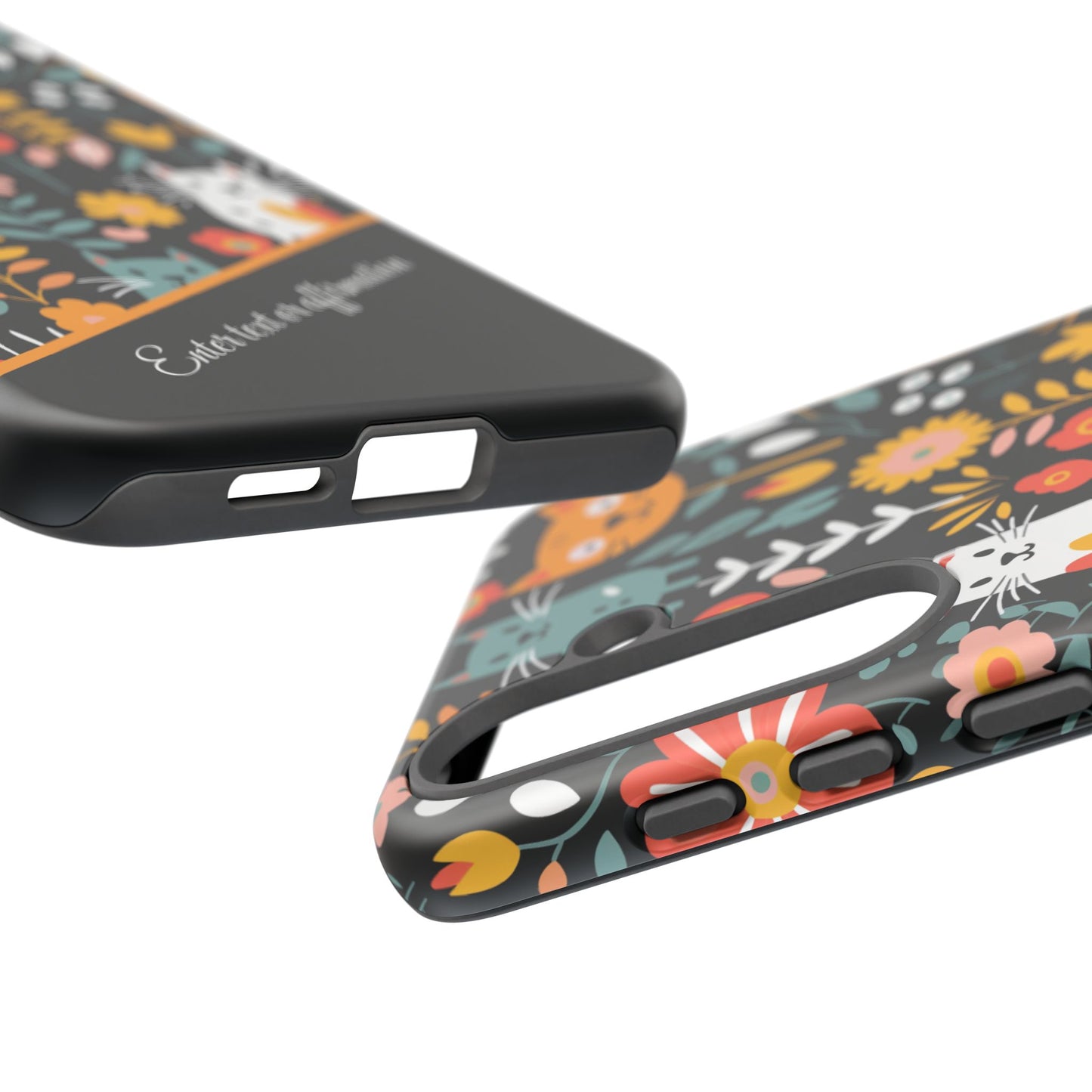 Personalized Whimsical Feline Garden Google and Samsung Tough Cases