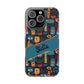 Phone Case — Colorful Abstract Faces Clear Impact-Resistant Case