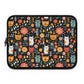 Whimsical Feline Garden Laptop Sleeve