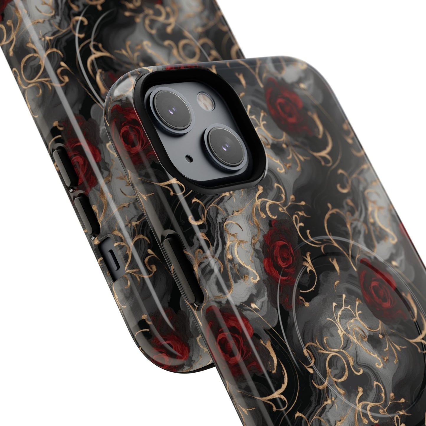 Elegant Floral Tough iPhone Magnetic Cases, iPhone Protection, Unique iPhone Covers, Stylish Mobile Accessories, Gift for Her